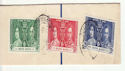 Hong Kong 1937 Coronation Stamps used on Piece (61268)