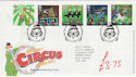2002-04-09 Circus Stamps Clowne FDC (61518)