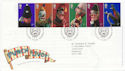 2001-09-04 Punch and Judy Stamps T/House FDC (61594)