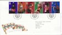 2001-09-04 Punch and Judy Stamps T/House FDC (61595)