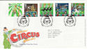 2002-04-09 Circus Stamps Clowne FDC (61618)