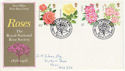 1976-06-30 Roses Stamps Bath FDC (62213)