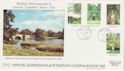 1983-08-24 British Garens Stamps Woodstock cds FDC (62325)