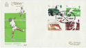 1977-01-12 Racket Sports Stamps Harrow FDC (62340)