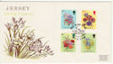 1974-02-13 Jersey Spring Flowers Stamps FDC (62380)