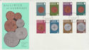 1979-02-13 Guernsey Definitive Coin Stamps FDC (62724)