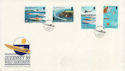 1988-09-06 Guernsey Power Boats Stamps FDC (62835)