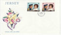 1973-11-14 Jersey Royal Wedding Stamps FDC (62904)
