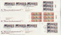 1986-11-18 Christmas Stamps Various Pmks X11 Covers (62963)