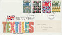 1982-07-23 British Textiles Stamps Devon FDC (63307)