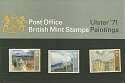 1971-06-16 Ulster Paintings Stamps Presentation Pack (P26a)