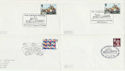 Life-boat Theme Postmarks on Cover x4 (64568)