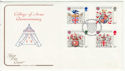 1984-01-17 Heraldry Stamps London EC FDC (64783)