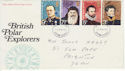1972-02-16 Polar Explorers Stamps Exeter FDC (65117)