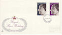 1972-11-20 Silver Wedding Stamps Newcastle FDC (65171)