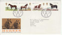1978-07-05 Horses Stamps Peterborough FDC (65655)