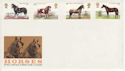 1978-07-05 Horses Stamps No Postmark FDC (65658)