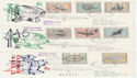 1974-03-12 San Marino Armour Stamps x3 FDC (66011)