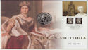 2001-06-20 Queen Victoria Five Pound Coin Cover (66267)