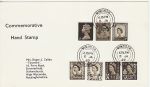 1969-01-05 Regional Definitive Stamps x7 on Card Windsor (66885)