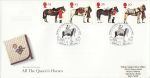 1997-07-08 Queens Horses Stamps London SW1 FDC (66926)