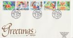 1989-01-31 Greetings Stamps Lover Salisbury FDC (66963)