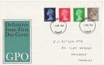 1968-07-01 Definitive Stamps Cardiff FDC (67493)