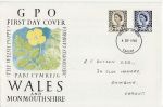1968-09-04 Wales Definitive Stamps Cardiff FDC (67501)