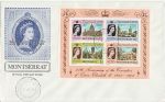 1978-06-02 Montserrat Coronation Stamps M/S FDC (67612)