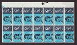 1966-01-25 Robert Burns Stamps Block of 14 Mint (67694)