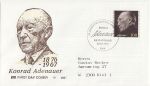 1992-03-12 Germany Konrad Adenauer Stamp FDC (67913)