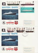 1969-01-15 British Ships Cunard x2 Southampton FDC (67962)