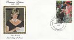 1997-09-30 Du Niger Princess Diana Stamp Silk FDC (67993)