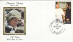 1997-09-30 Du Niger Princess Diana Stamp Silk FDC (67995)