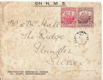 Newfoundland 1919 ON H.M.S. Envelope to England (68571)