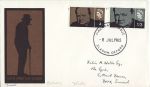 1965-07-08 Churchill Stamps BLADON Oxford FDC (68638)