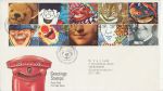 1990-02-06 Greetings Stamps Giggleswick FDC (68750)