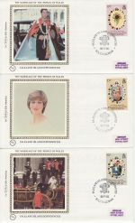 1981-07-22 Falkland Is Dep Royal Wedding Stamps x3 FDC (68825)