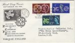 1961-09-18 CEPT Europa Stamps Torquay Slogan FDC (69214)