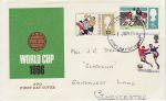 1966-06-01 World Cup Football Stamps Gloucester FDC (69341)