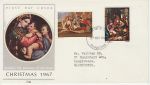 1967-11-27 Christmas Stamps Gloucester FDC (69372)