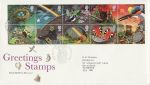 1991-02-05 Greetings Stamps Greetwell Lincs FDC (69615)