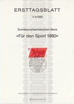 1980-05-08 Germany Sport Stamp FDC (71269)