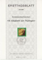 1981-11-12 Germany Elisabeth von ThÃ¼ringen Stamp (71272)