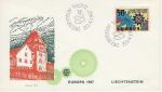 1967-04-20 Liechtenstein Europa Stamp FDC (71405)