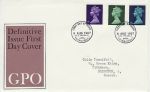 1967-08-08 Definitive Stamps Bureau FDC (71666)