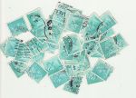 Â½p Stamps Used off paper over 40 Stamps (72591)