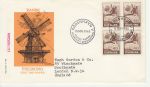 1965-11-10 Denmark Bogo Windmill Stamps FDC (73092)