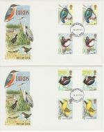 1980-01-16 Birds Gutter Stamps Windsor x2 FDC (73141)