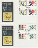 1977-03-02 Chemistry Gutter Stamps x2 FDC (73154)